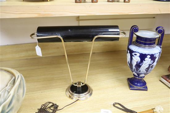An Eileen Gray style 1960s table lamp, height 42cm width 38cm
